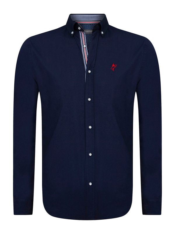 Jacey Quinn Jacey Quinn Košulja  mornarsko plava / krvavo crvena