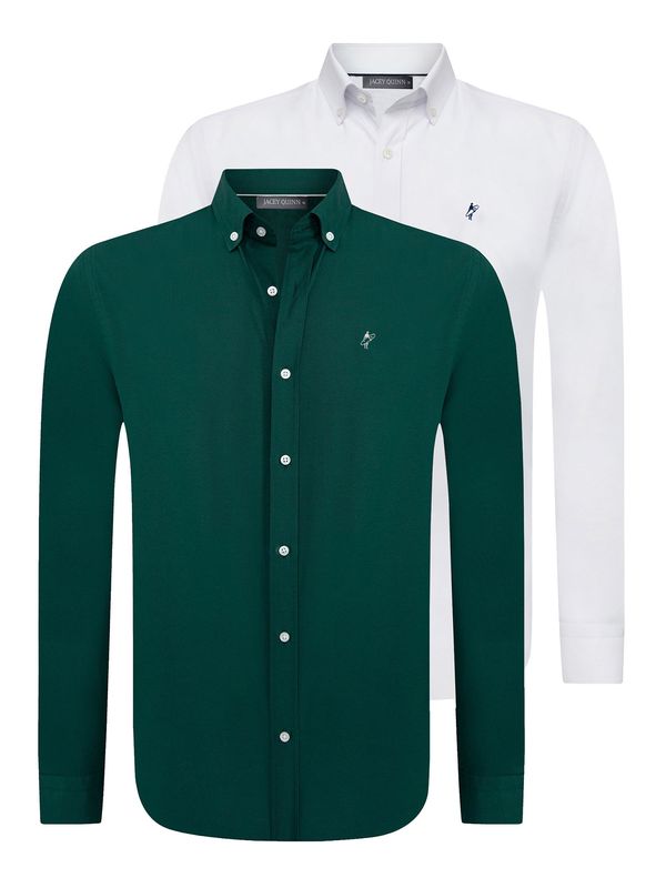 Jacey Quinn Jacey Quinn Košulja  tamno zelena / bijela