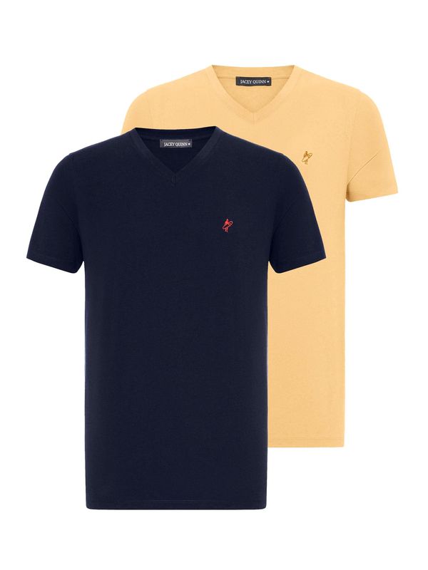 Jacey Quinn Jacey Quinn Majica  plava / žuta / crvena