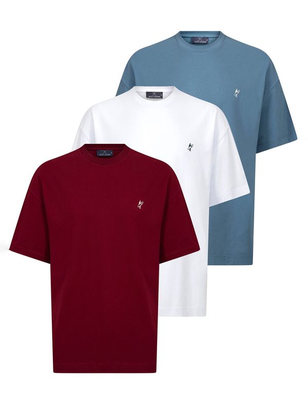 Jacey Quinn Jacey Quinn Majica  svijetloplava / bordo / bijela