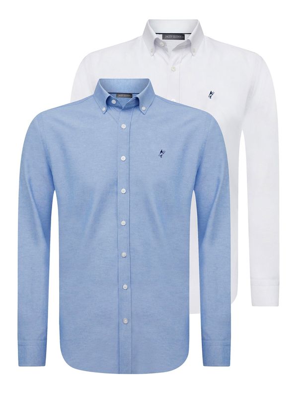 Jacey Quinn Jacey Quinn Poslovna košulja  plava / bijela