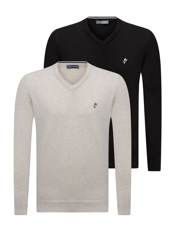 Jacey Quinn Jacey Quinn Pulover  bež / smeđa / crna / bijela