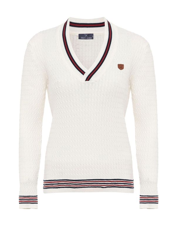 Jacey Quinn Jacey Quinn Pulover  mornarsko plava / crvena / bijela