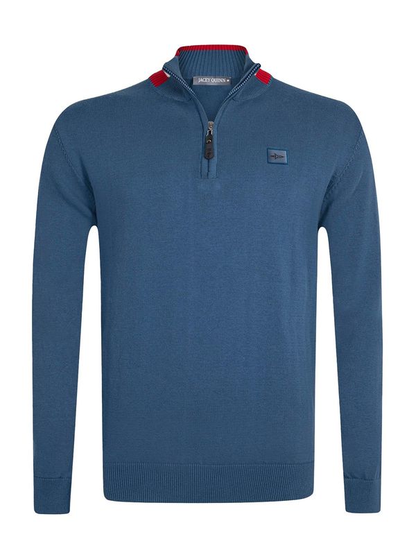 Jacey Quinn Jacey Quinn Pulover  petrol / vatreno crvena / bijela