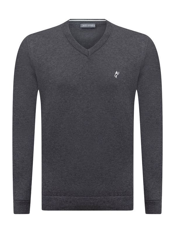 Jacey Quinn Jacey Quinn Pulover  smeđa / antracit siva / bijela