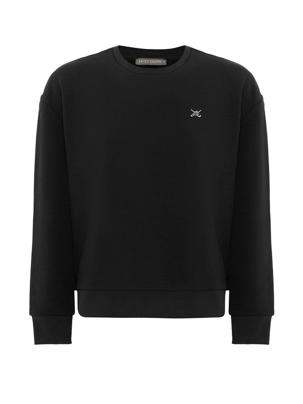 Jacey Quinn Jacey Quinn Sweater majica 'Belicia'  crna / bijela