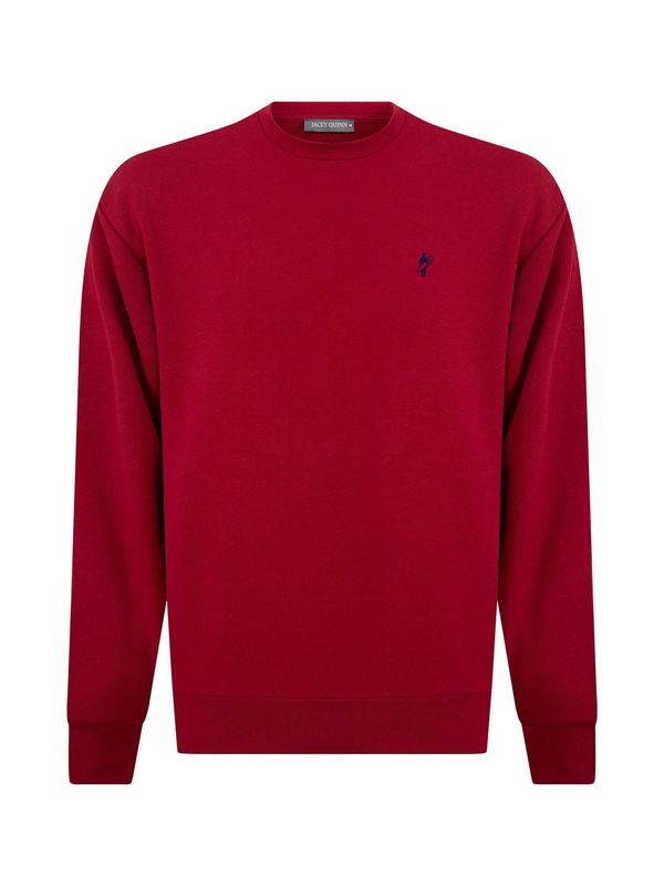 Jacey Quinn Jacey Quinn Sweater majica  crno plava / rubin crvena