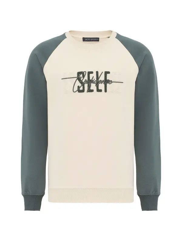 Jacey Quinn Jacey Quinn Sweater majica  golublje plava / prljavo bijela