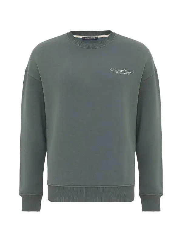 Jacey Quinn Jacey Quinn Sweater majica  kaki / bijela