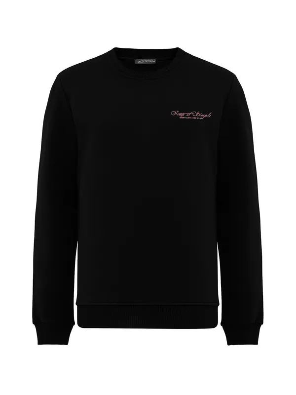 Jacey Quinn Jacey Quinn Sweater majica  ljubičasta / crna