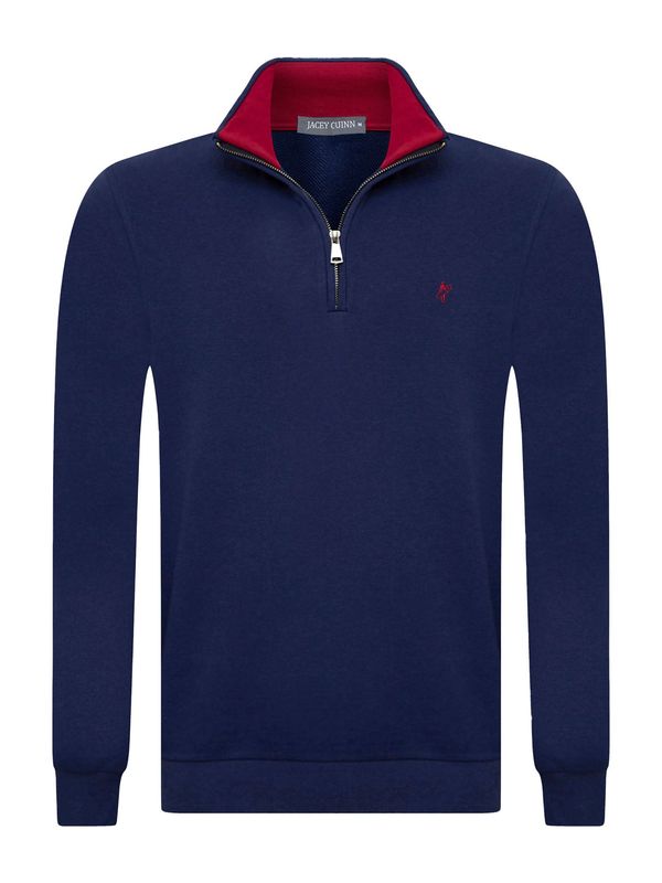 Jacey Quinn Jacey Quinn Sweater majica  mornarsko plava / crvena