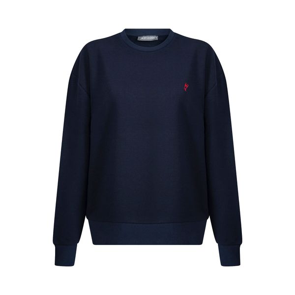 Jacey Quinn Jacey Quinn Sweater majica  morsko plava / crvena