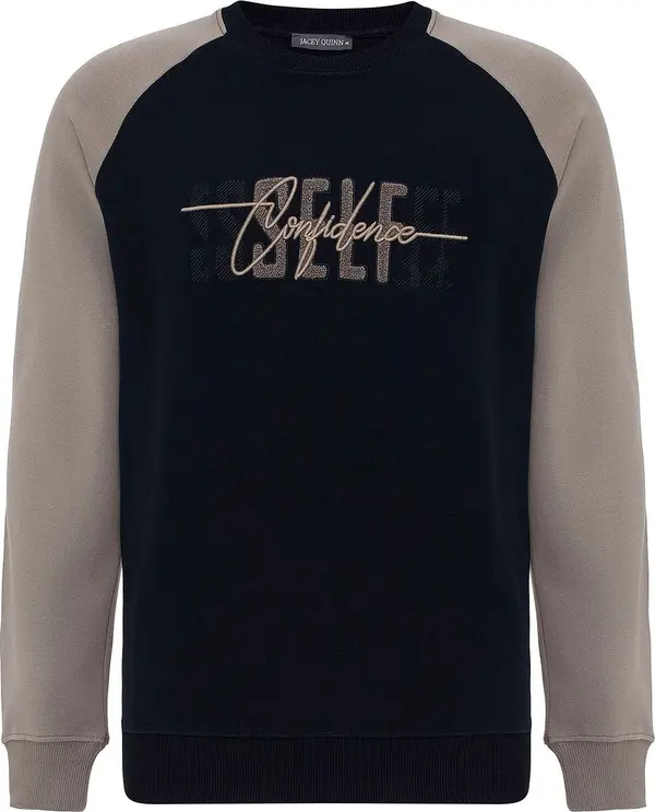 Jacey Quinn Jacey Quinn Sweater majica  morsko plava / kaki
