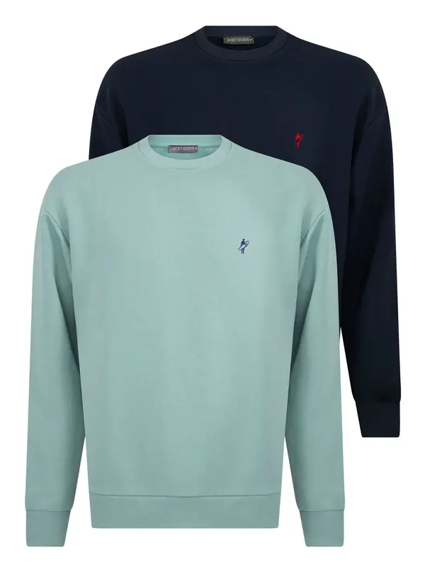 Jacey Quinn Jacey Quinn Sweater majica  plava / mornarsko plava / svijetlozelena / crvena