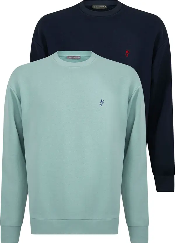 Jacey Quinn Jacey Quinn Sweater majica  plava / mornarsko plava / svijetlozelena / crvena