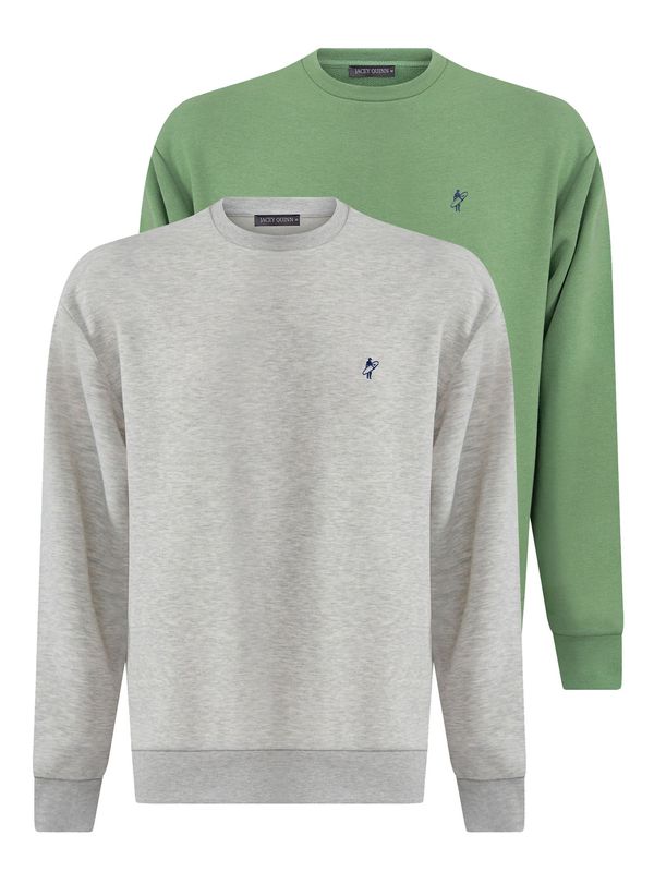 Jacey Quinn Jacey Quinn Sweater majica  plava / siva / zelena