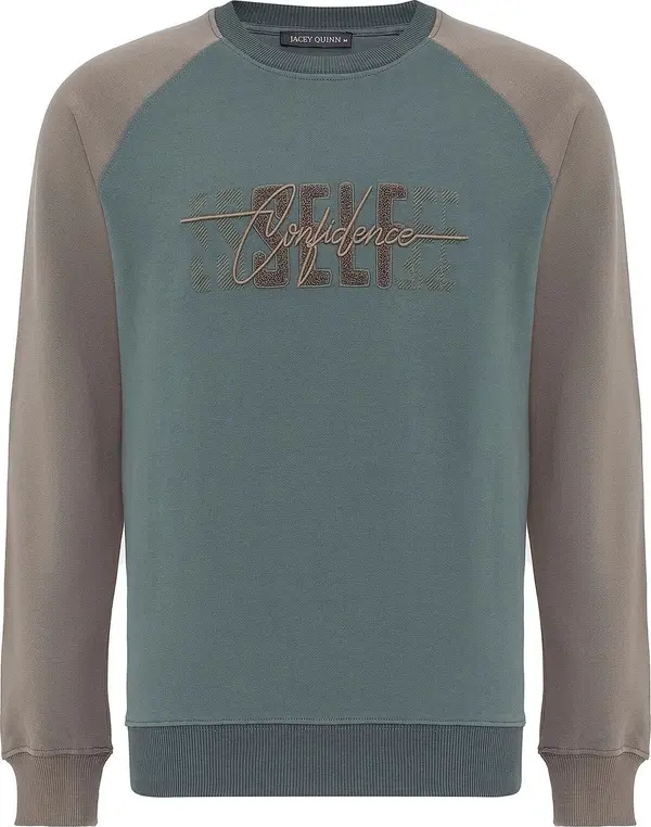 Jacey Quinn Jacey Quinn Sweater majica  siva / petrol