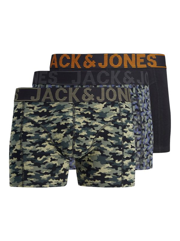 JACK & JONES JACK & JONES Bokserice 'DANNY'  siva / zelena / kaki / crna