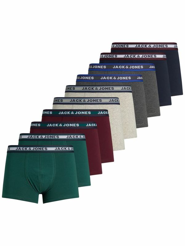 JACK & JONES JACK & JONES Bokserice  grafit siva / kraljevski zelena / bordo / crna