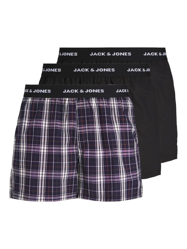JACK & JONES JACK & JONES Bokserice 'JACANTON'  ljubičasta / crna / bijela