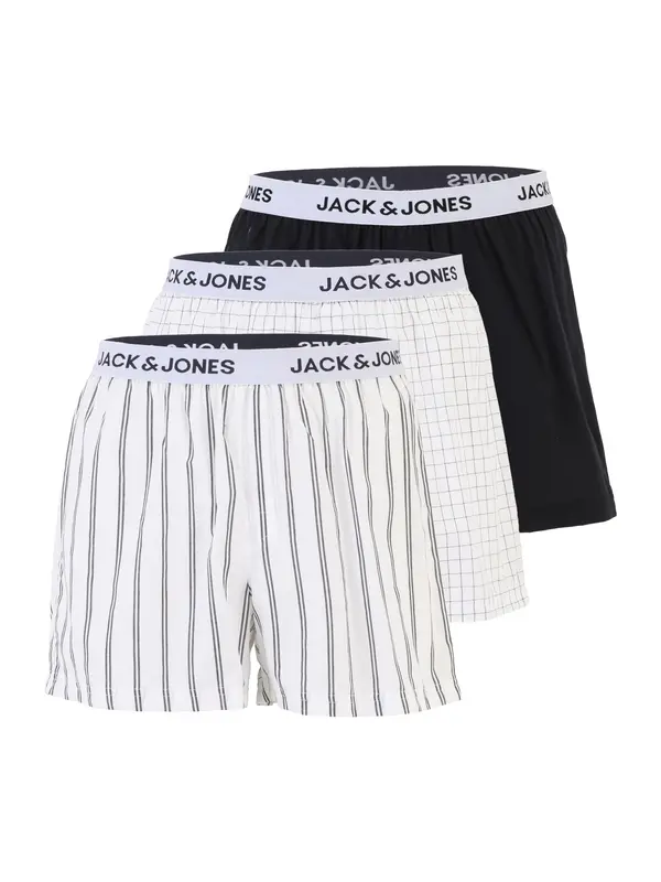 JACK & JONES JACK & JONES Bokserice 'JACBETANO'  crna / bijela