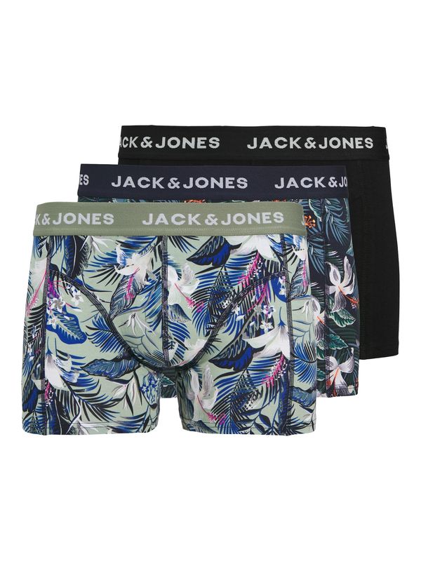 JACK & JONES JACK & JONES Bokserice 'JACBRADY'  noćno plava / pastelno zelena / orhideja bijela / bijela