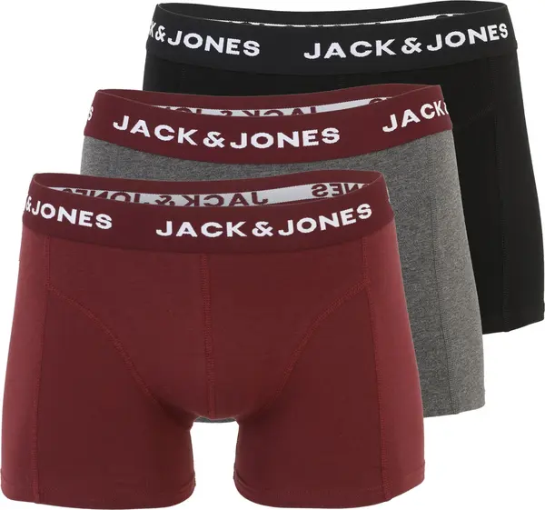 JACK & JONES JACK & JONES Bokserice 'JACBRINK'  siva melange / crvena / crna / bijela