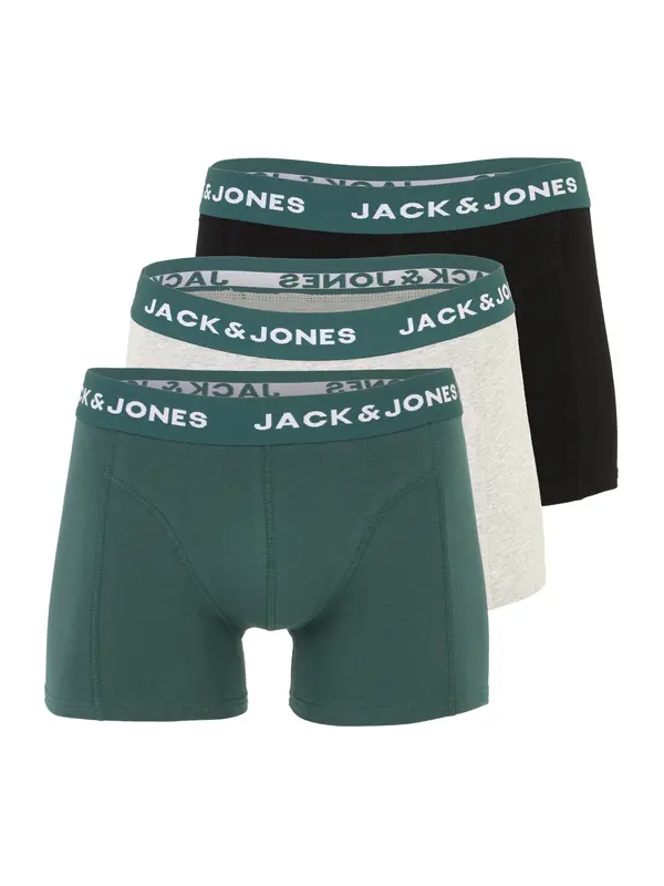 JACK & JONES JACK & JONES Bokserice 'JACBRINK'  svijetlosiva / žad / crna
