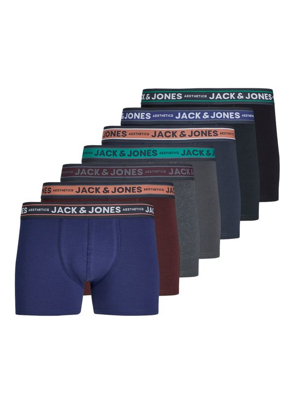 JACK & JONES JACK & JONES Bokserice 'JACDANIEL'  mornarsko plava / safirno plava / siva melange / burgund / crna