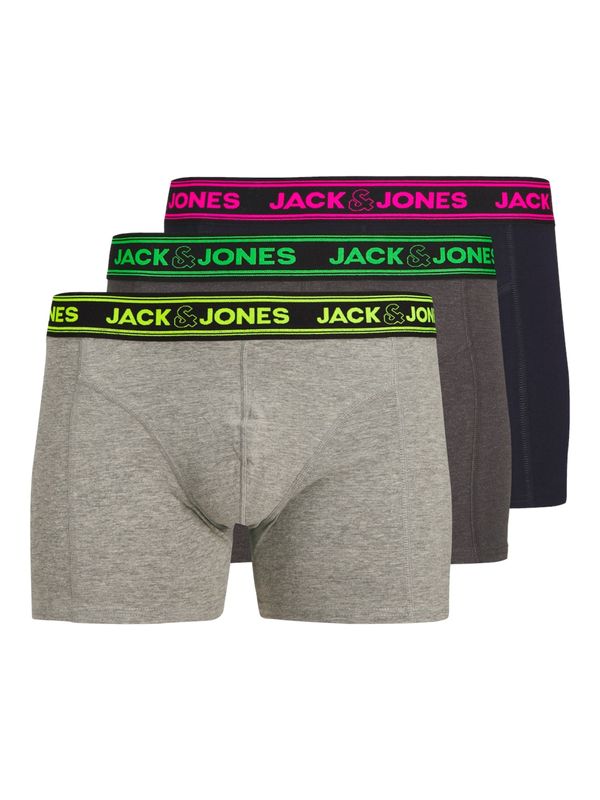 JACK & JONES JACK & JONES Bokserice 'JACEthan'  mornarsko plava / tamo siva / siva melange / fuksija