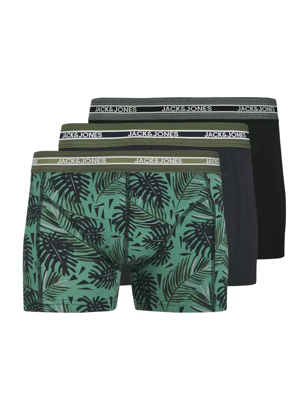 JACK & JONES JACK & JONES Bokserice 'JACEZRA LEAVES'  zelena / crna