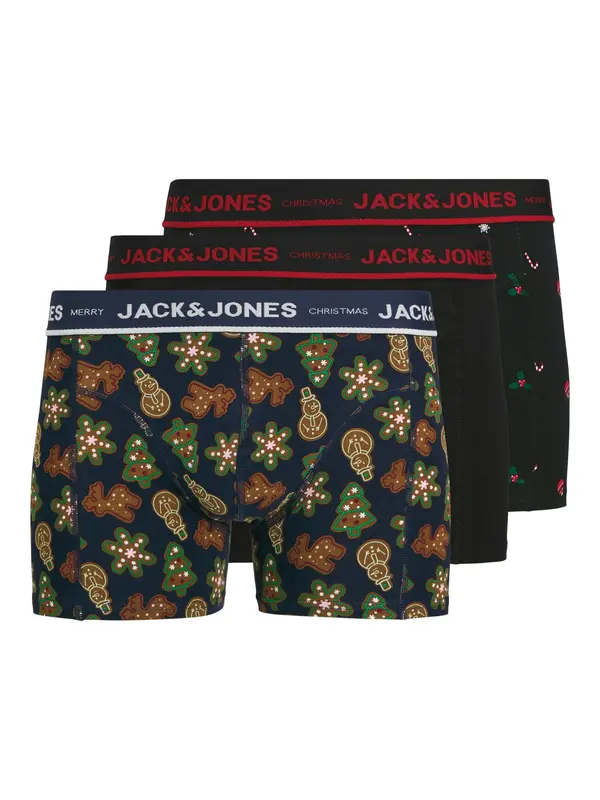JACK & JONES JACK & JONES Bokserice 'JACGingerbread'  noćno plava / smeđa / tamno crvena / crna