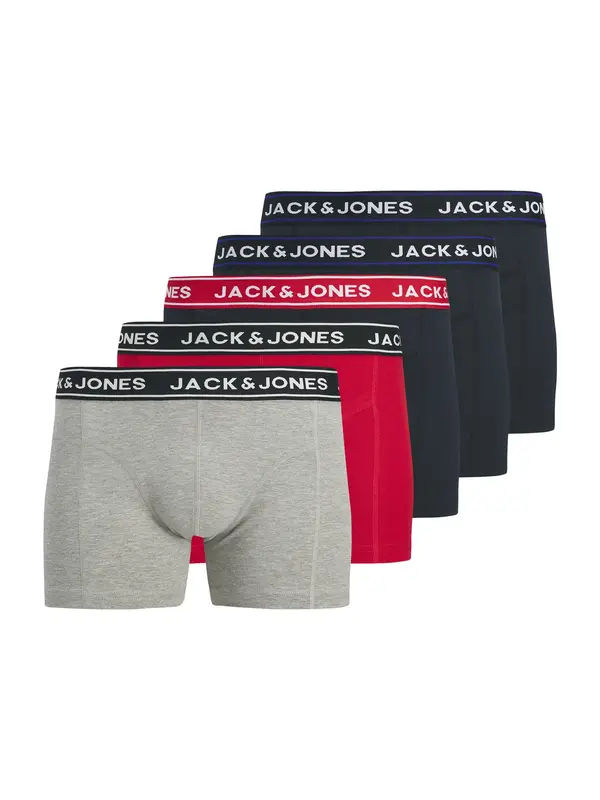 JACK & JONES JACK & JONES Bokserice 'JACHector'  morsko plava / siva melange / crvena