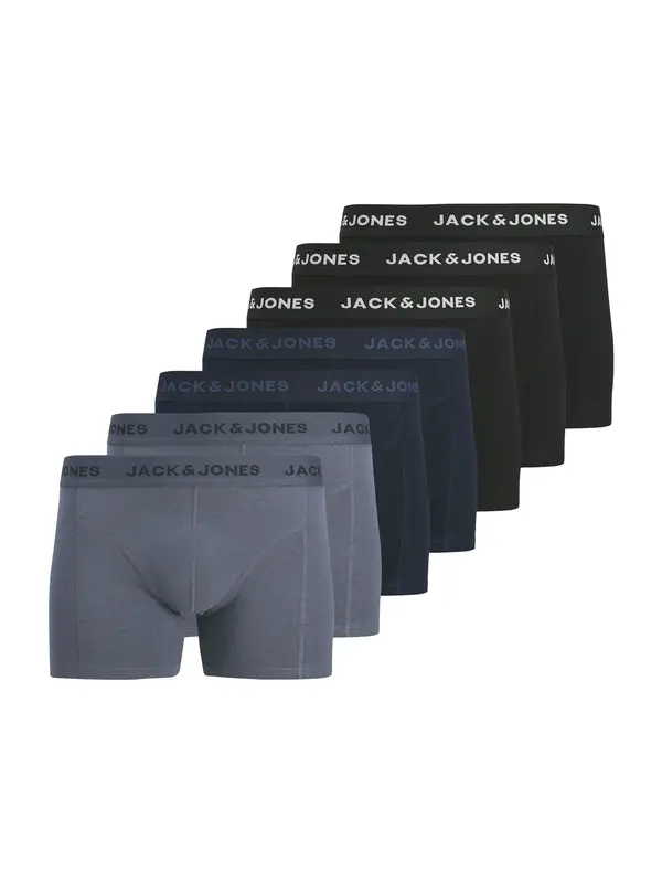 JACK & JONES JACK & JONES Bokserice 'JACJeremiah'  noćno plava / safirno plava / crna / bijela