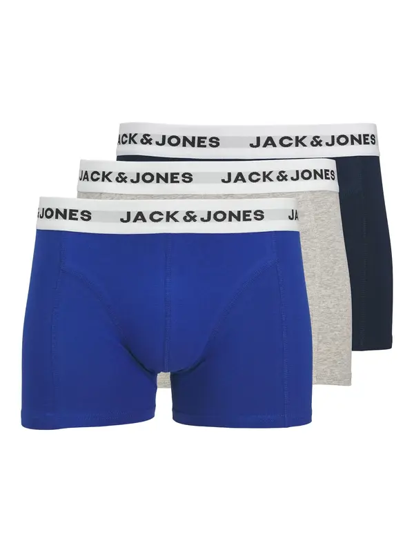 JACK & JONES JACK & JONES Bokserice 'JACJOE'  plava / mornarsko plava / siva melange / bijela