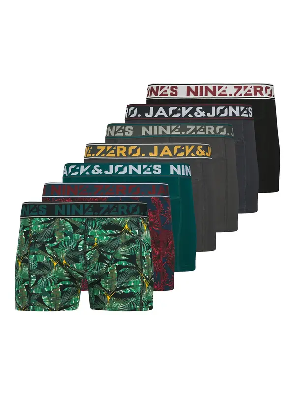 JACK & JONES JACK & JONES Bokserice 'JACKENDRIC'  mornarsko plava / tamo siva / smaragdno zelena / crna