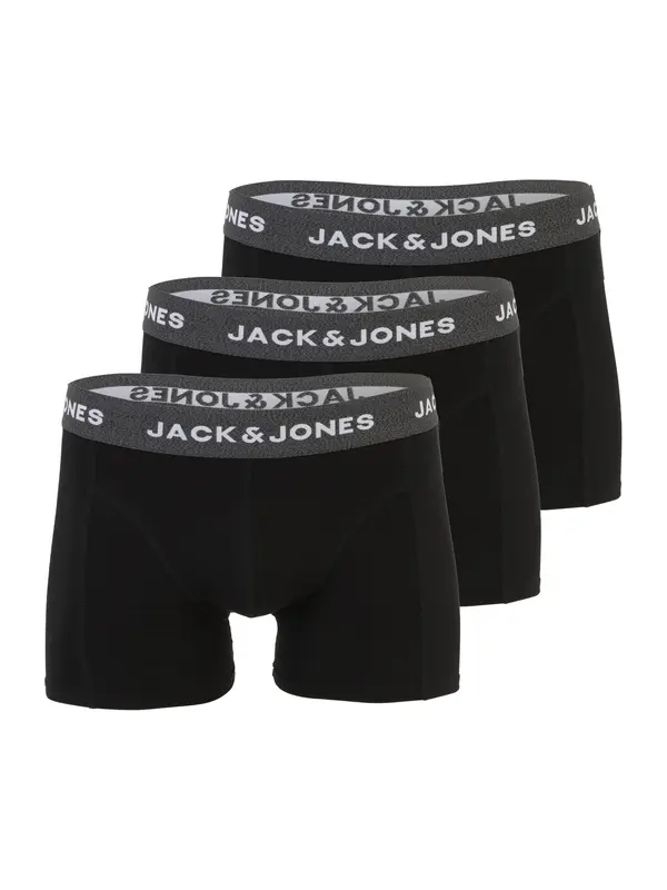 JACK & JONES JACK & JONES Bokserice 'JACKHALED'  crna / crna melange / bijela