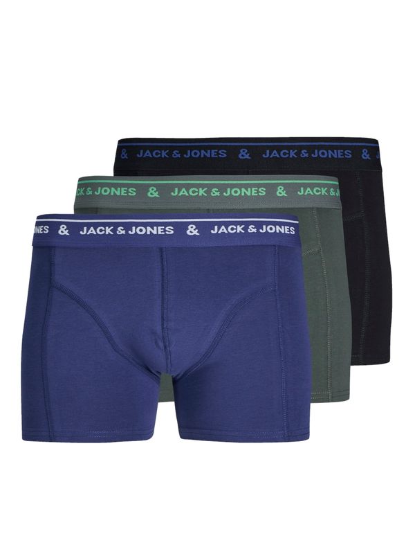 JACK & JONES JACK & JONES Bokserice 'JACLAWRENCE'  tamno plava / kraljevski zelena / crna / bijela