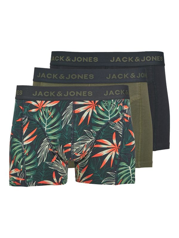 JACK & JONES JACK & JONES Bokserice 'JACLoui'  maslinasta / petrol / narančasta / crna