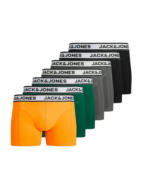 JACK & JONES JACK & JONES Bokserice 'JACNolan'  siva / zelena / narančasta / crna