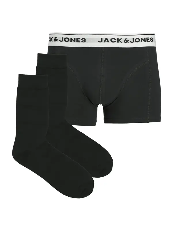 JACK & JONES JACK & JONES Bokserice 'JACORDINARY'  svijetlosiva / crna / bijela
