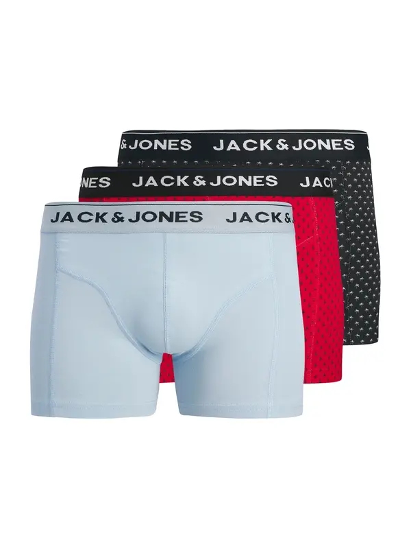 JACK & JONES JACK & JONES Bokserice 'JACPALMTREE'  svijetloplava / crvena / crna