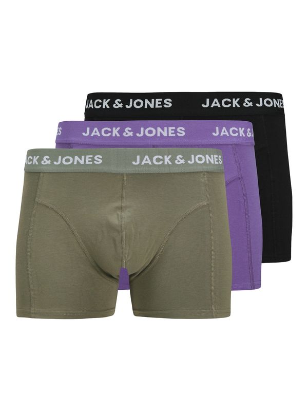 JACK & JONES JACK & JONES Bokserice 'JACROB'  maslinasta / lavanda / crna