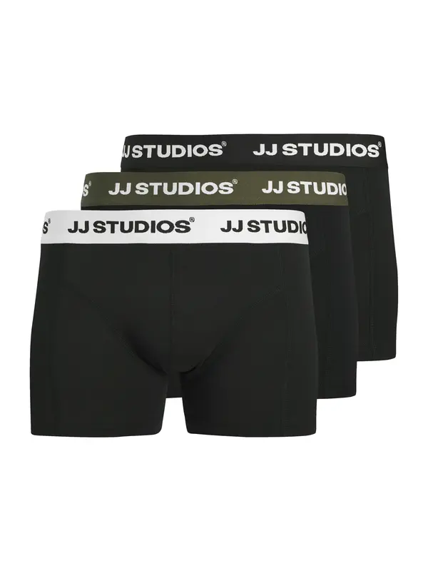 JACK & JONES JACK & JONES Bokserice 'JACSOHO'  kaki / crna / bijela