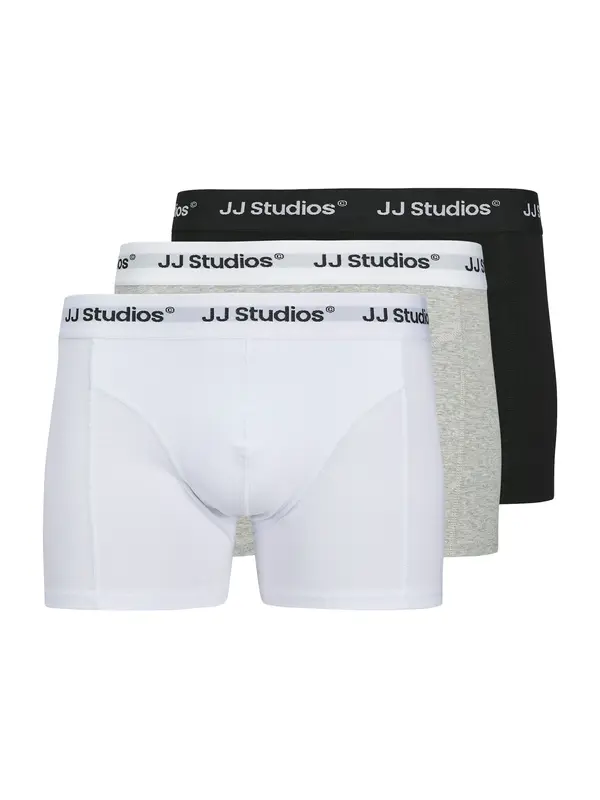 JACK & JONES JACK & JONES Bokserice 'JACSOHO'  siva melange / crna / bijela