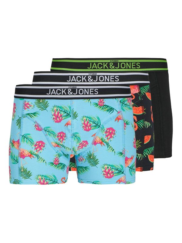 JACK & JONES JACK & JONES Bokserice 'JACWATERMELON'  azur / siva / roza / crna