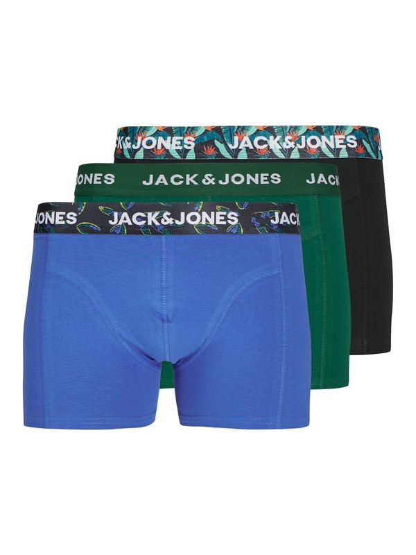 JACK & JONES JACK & JONES Bokserice 'JACWEST'  nebesko plava / tamno zelena / crna