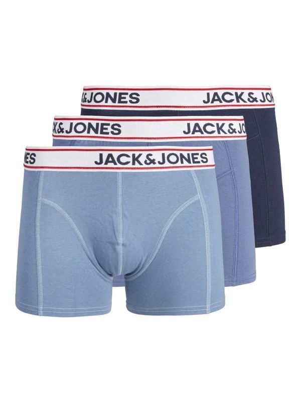 JACK & JONES JACK & JONES Bokserice 'Jake'  morsko plava / svijetloplava / tamno crvena / bijela