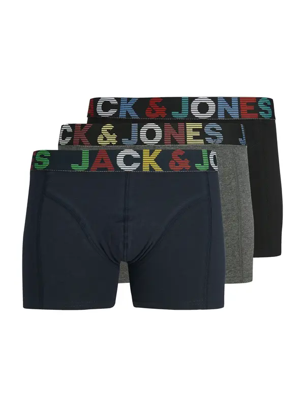 JACK & JONES JACK & JONES Bokserice 'JWHEthan'  mornarsko plava / siva melange / crna