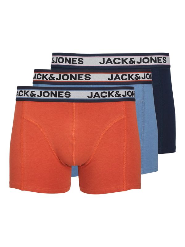 JACK & JONES JACK & JONES Bokserice 'Marco'  svijetloplava / tamno plava / svijetlosiva / tamno narančasta